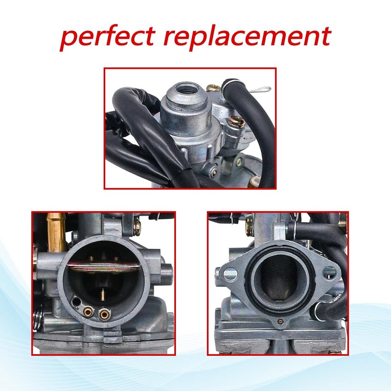JDLLONG Carburetor for Honda TRX 250 Recon 250 TRX250TE TRX250TM 1997-2001 2002-2007 With Fuel Tank Petcock Valve & Air Filter - Image 5